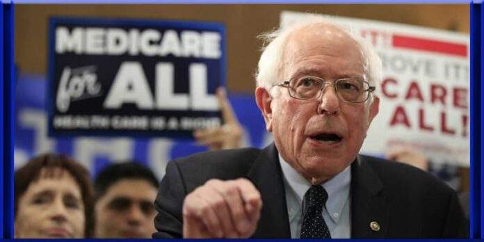 Bernie Sanders Medicare for all sign