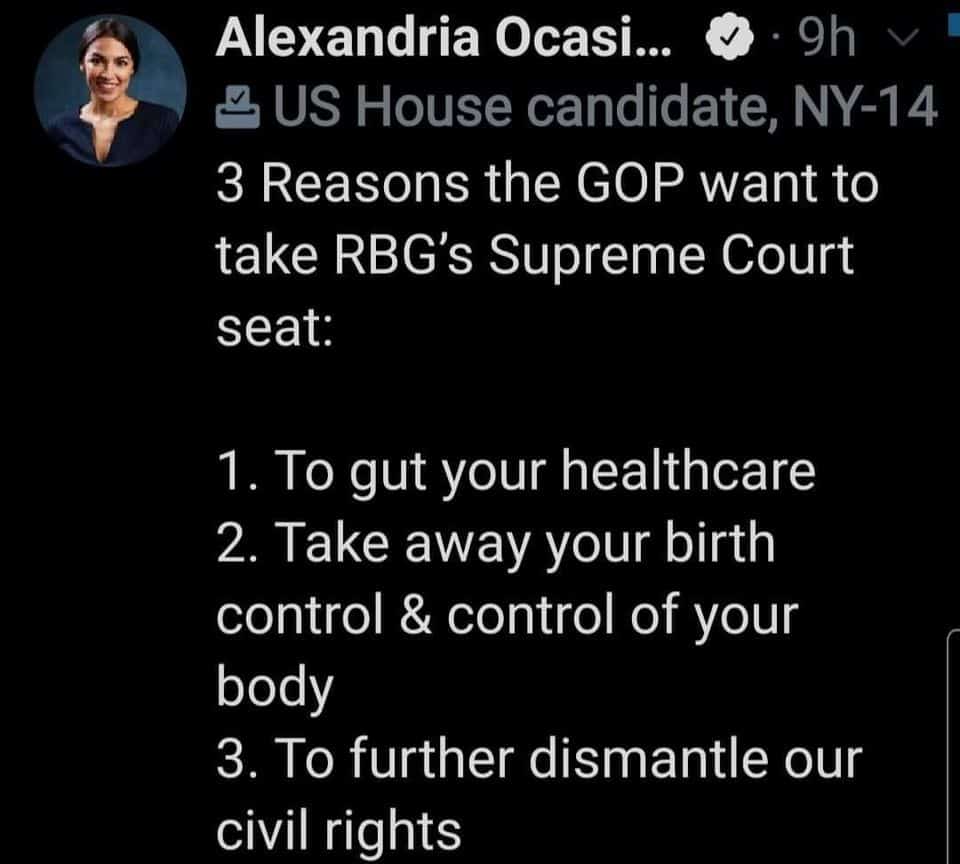 AOC on RBG and Supreme Court: Republicans gutting our civil rights 3