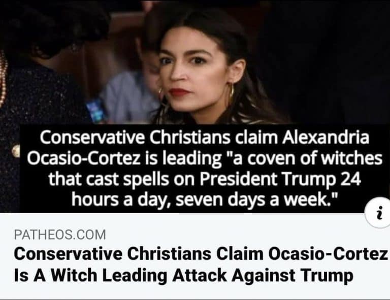 AOC’s Coven of Witches putting curses on President Trump