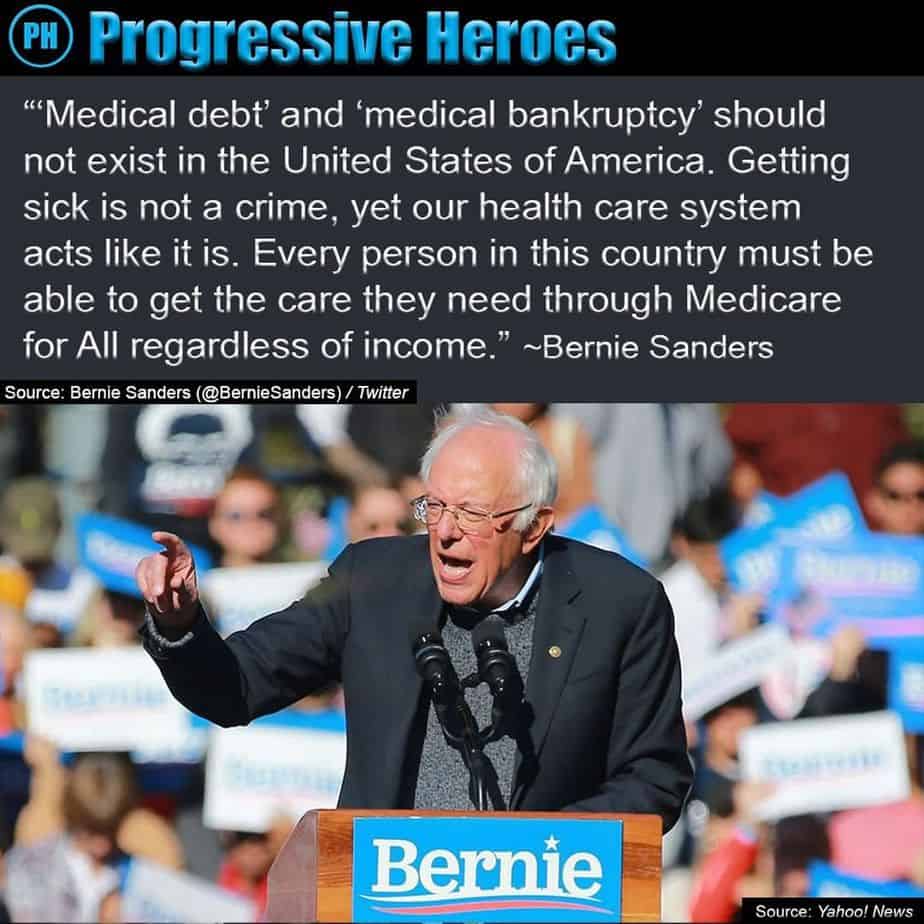 Bernie Sanders: Medical Debt and Medical Bankruptcy should not exist in the United States 3