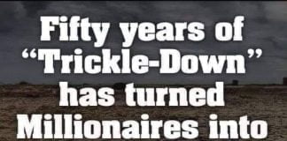 fifty years of trickle down economics hasn't solved anything