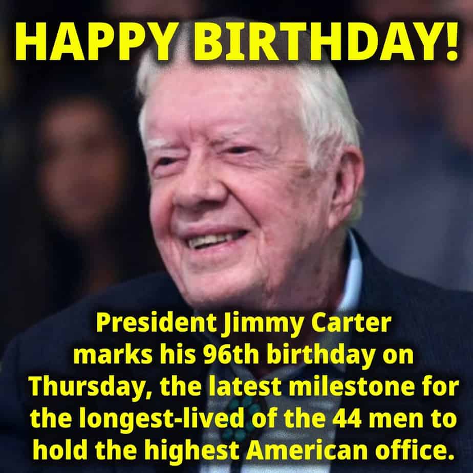 October 1, 2020: Happy Birthday President Jimmy Carter 3