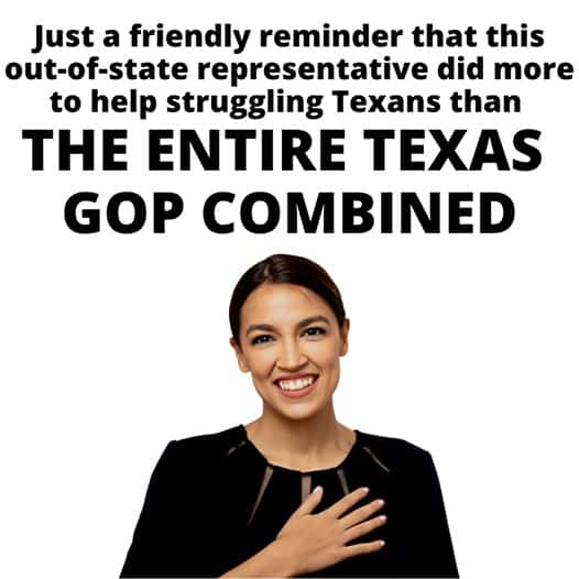 AOC did more for struggling Texans than the entire Texas GOP combined 3