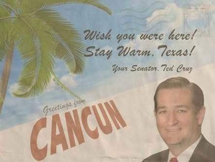 Ted Cruz’s Cancun post card