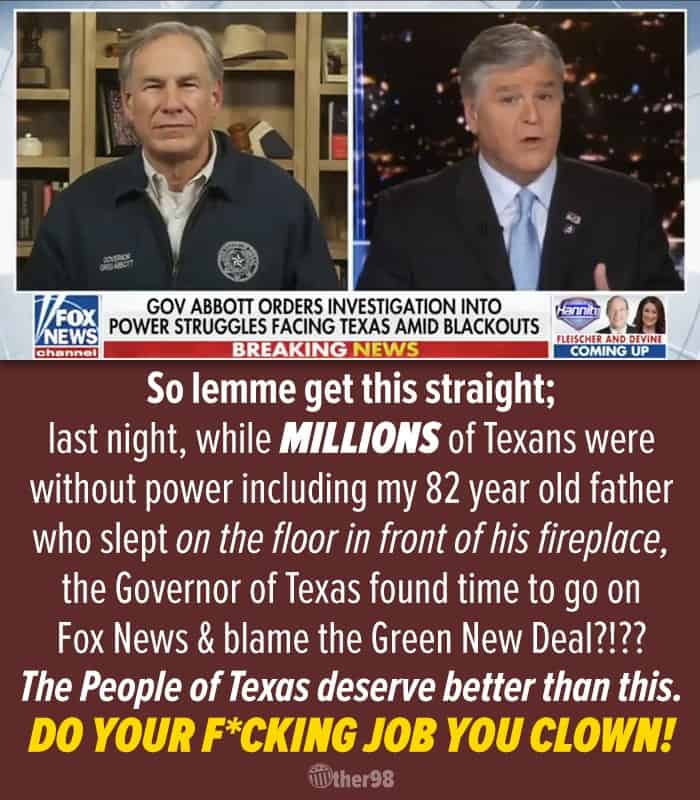 Texas is blaming The Green New Deal for power outages… but it hasn’t even passed through Congress yet!