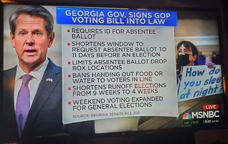 The right to vote should NOT be infringed upon! But that’s exactly what Georgia Governor Brian Kemp just did!