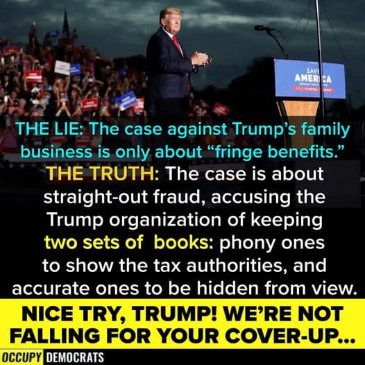 Trump is LYING THROUGH HIS TEETH. We can’t let him get away with it!