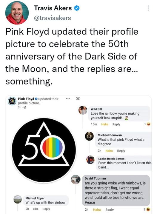 Apparently, some people don't realize who the band Pink Floyd is. 3
